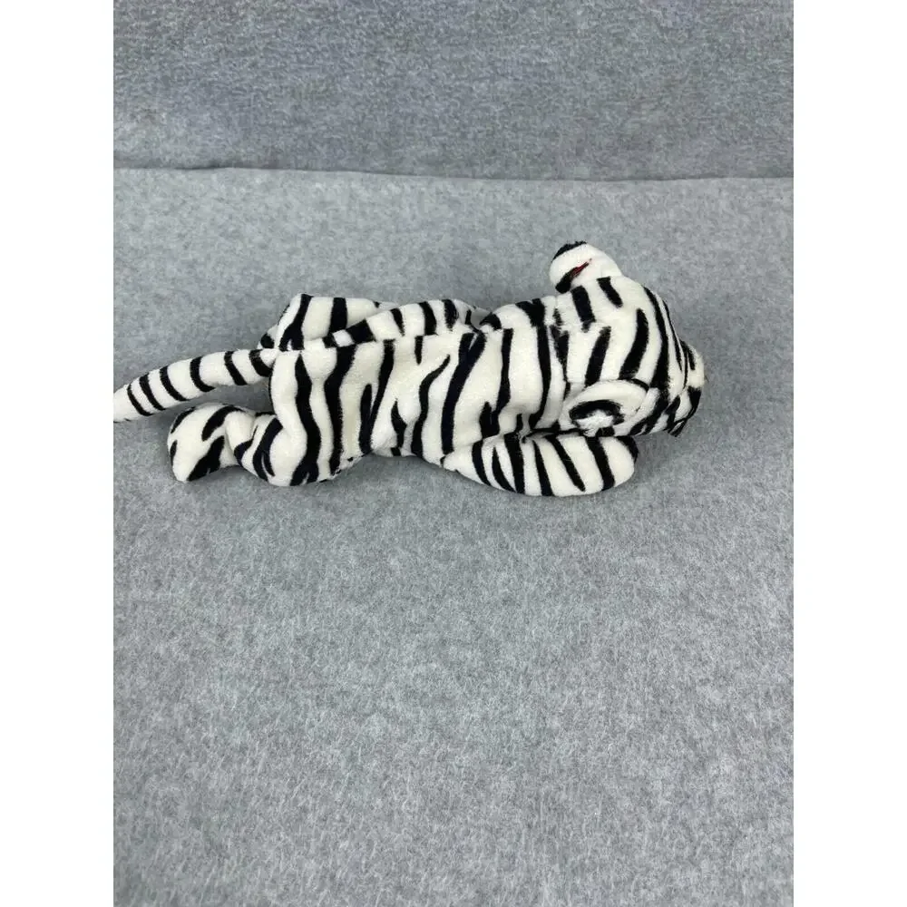 VTG Beanie Babies Blizzard Bean‎ Bag Plush Striped Tiger Cat 6